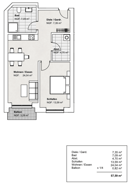 Pronájem bytu 2+1 57 m², Am Brüggeberge 14, Wolfenbüttel, Dolní Sasko Pronájem bytu 2+1 57 m², Am Brüggeberge 14, Wolfenbüttel, Dolní Sasko