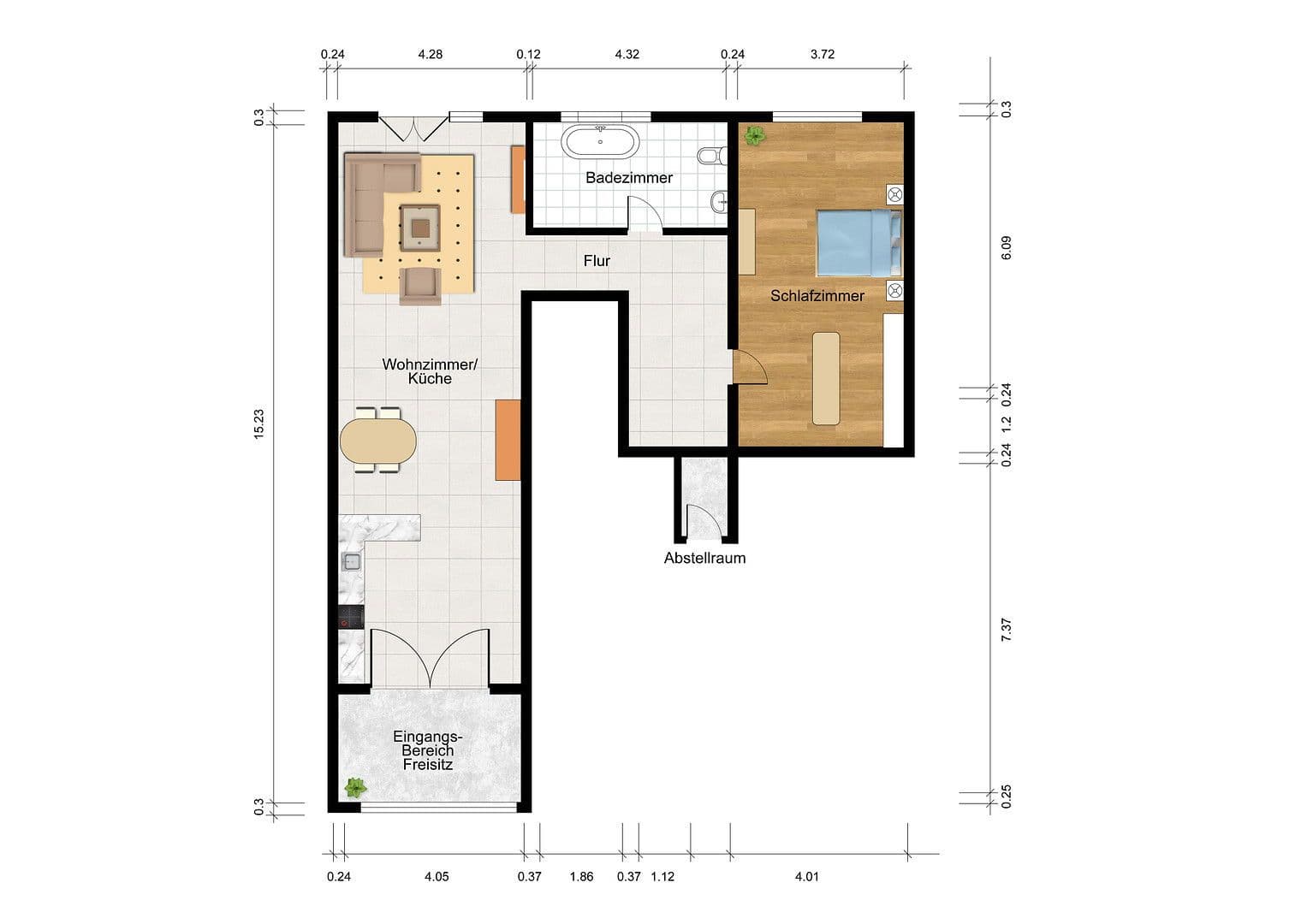 Pronájem bytu 2+1 105 m², Heutauer Straße 23, Siegsdorf, Bavorsko Pronájem bytu 2+1 105 m², Heutauer Straße 23, Siegsdorf, Bavorsko