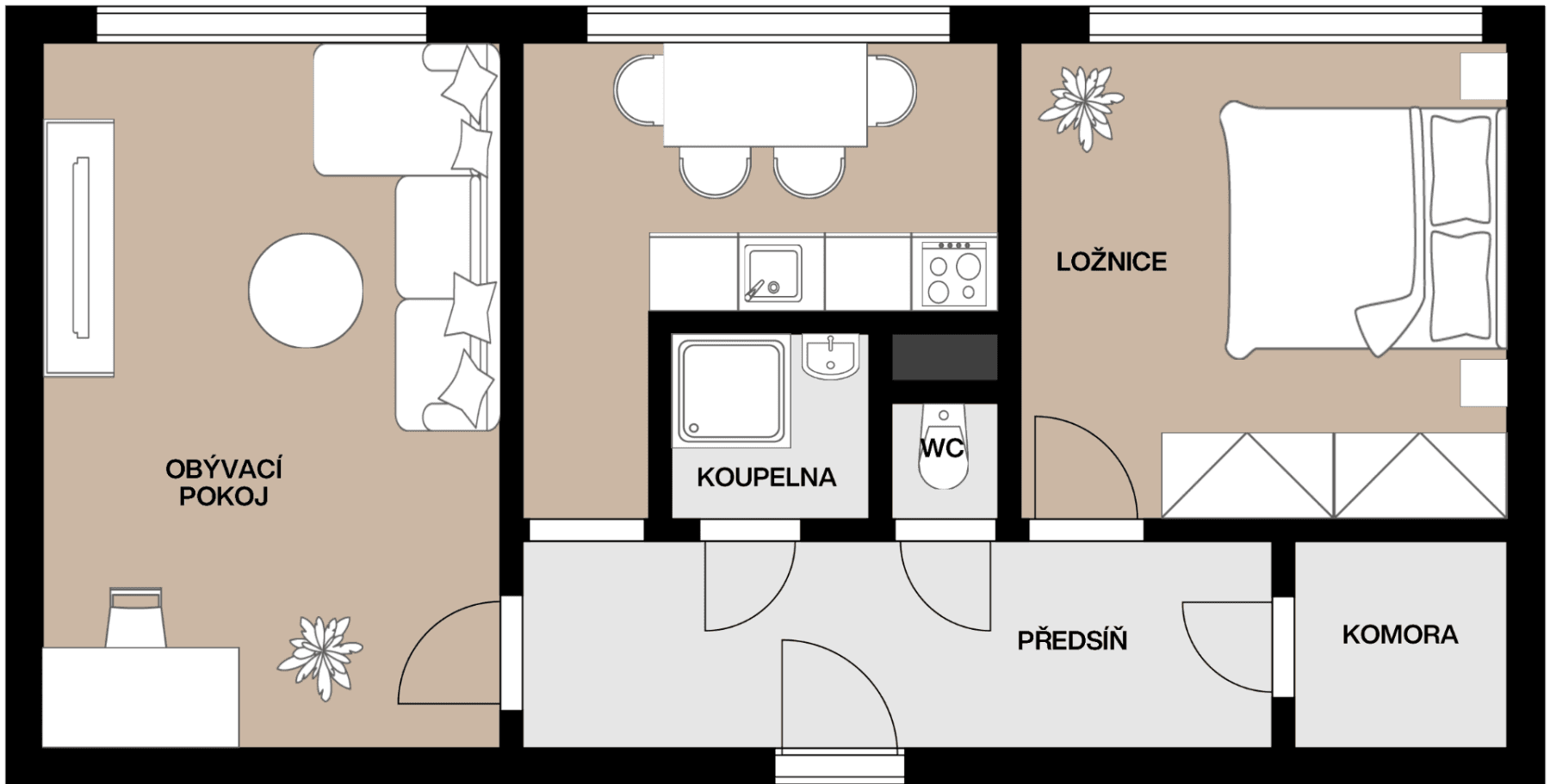 Prodej bytu 2+1 52 m², Unhošťská, Kladno, Středočeský kraj Prodej bytu 2+1 52 m², Unhošťská, Kladno, Středočeský kraj