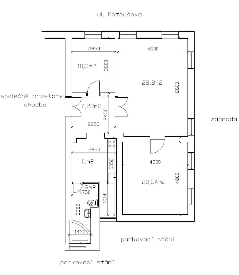 Prodej bytu 3+1 85 m², Matoušova, Liberec, Liberecký kraj Prodej bytu 3+1 85 m², Matoušova, Liberec, Liberecký kraj