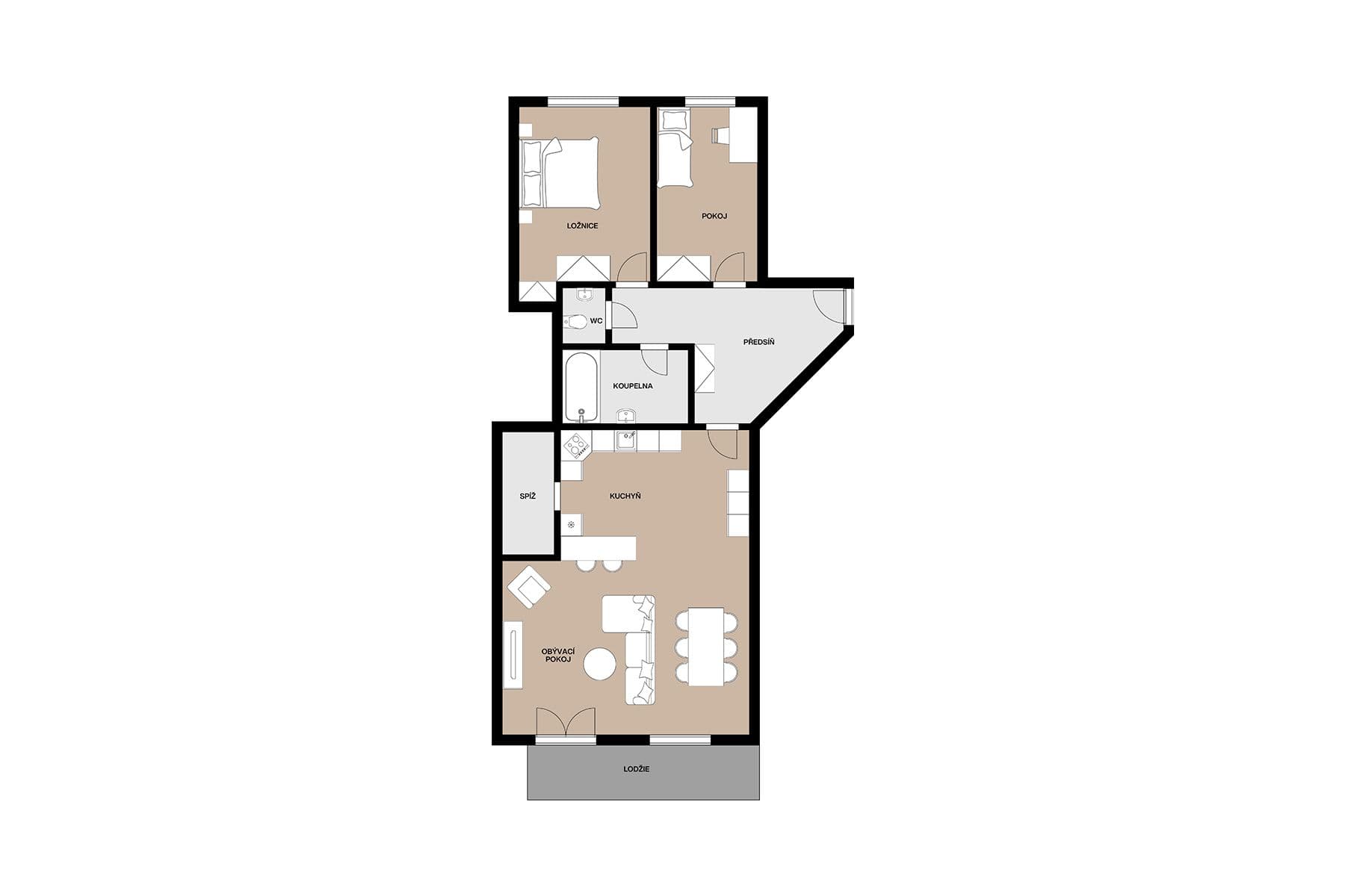 Prodej bytu 3+kk 98 m², Na Groši, Praha, Praha Prodej bytu 3+kk 98 m², Na Groši, Praha, Praha