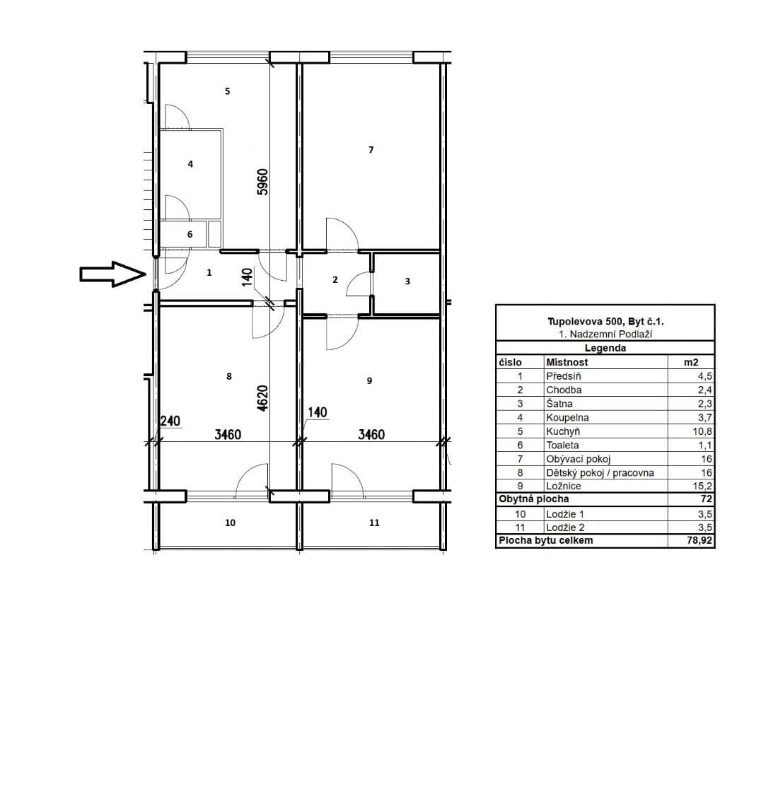 Prodej bytu 3+1 81 m², Tupolevova, Praha, Praha Prodej bytu 3+1 81 m², Tupolevova, Praha, Praha