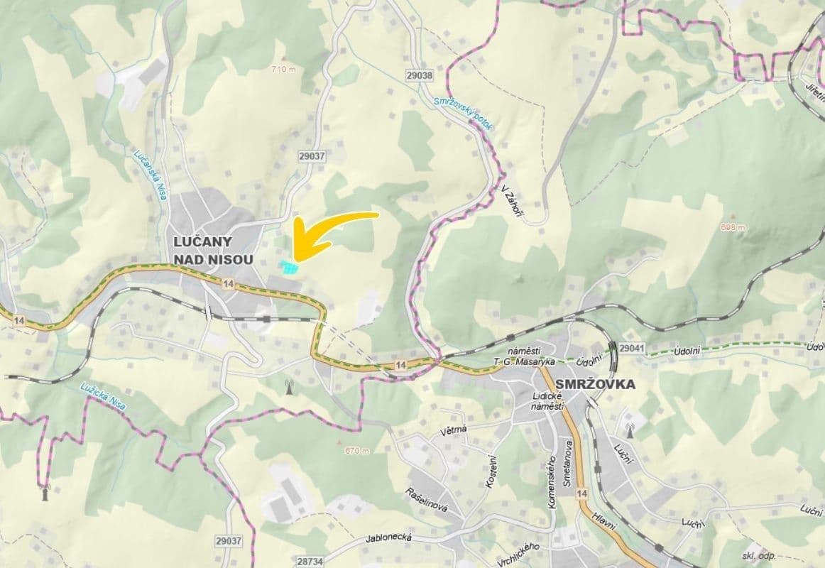 Prodej pozemku 2.801 m², Lučany nad Nisou, Liberecký kraj Prodej pozemku 2.801 m², Lučany nad Nisou, Liberecký kraj