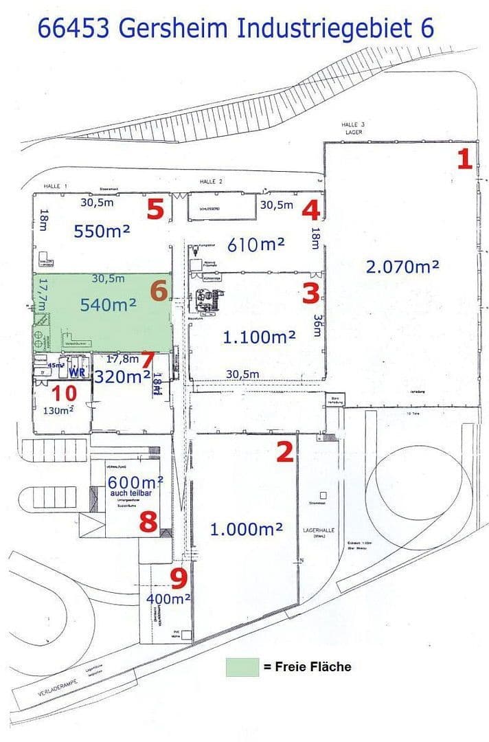 Pronájem nebytového prostoru 540 m², Industriegebiet 6, Zweibrücken, Porýní-Falc Pronájem nebytového prostoru 540 m², Industriegebiet 6, Zweibrücken, Porýní-Falc