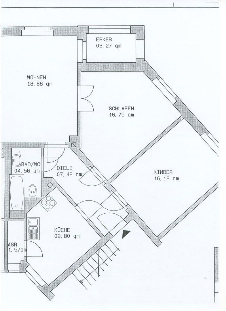 Pronájem bytu 3+1 78 m², Nöthnitzer Straße 36, Dresden, Sasko Pronájem bytu 3+1 78 m², Nöthnitzer Straße 36, Dresden, Sasko