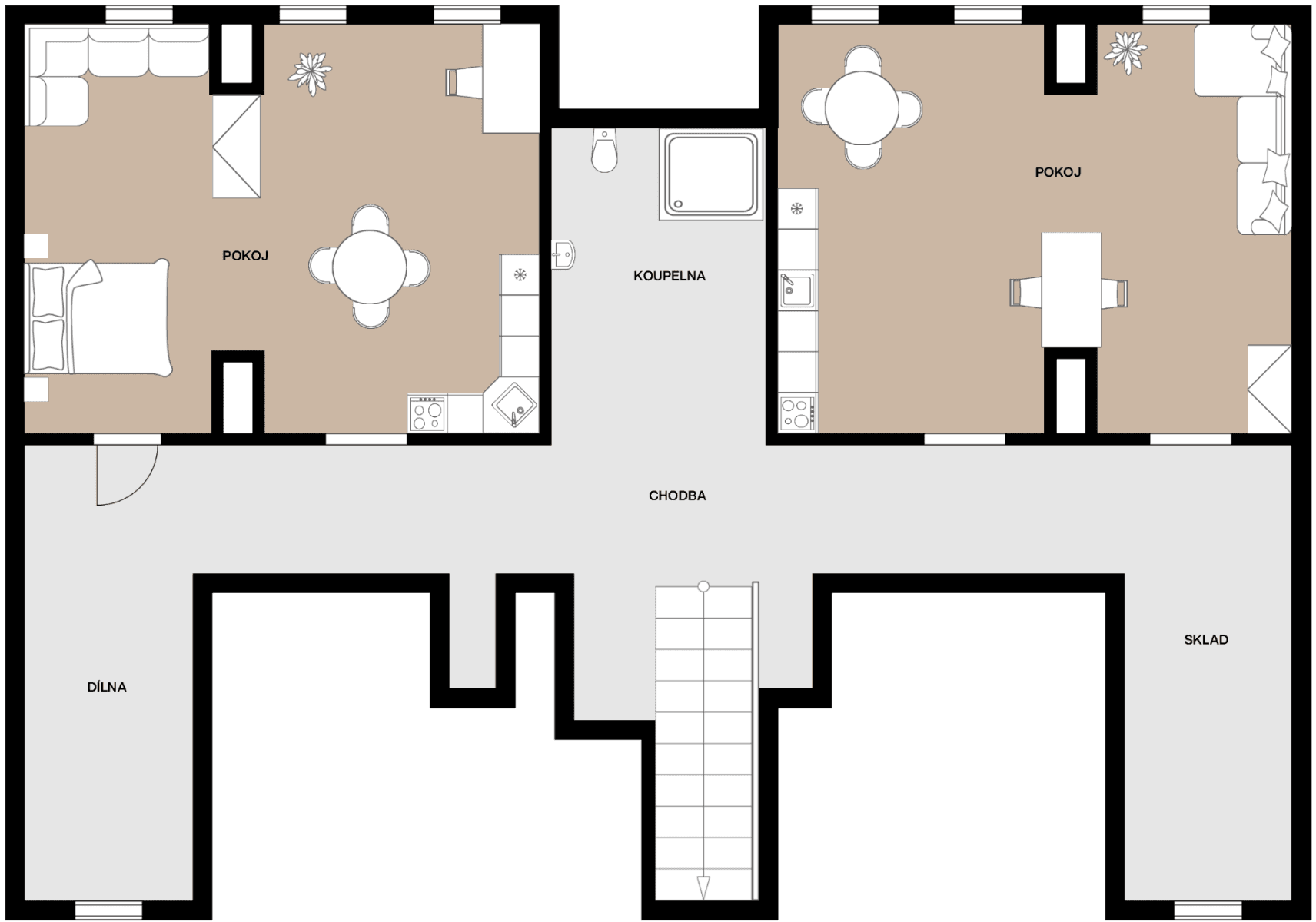 Prodej nebytového prostoru 137 m², Novákových, Praha, Praha Prodej nebytového prostoru 137 m², Novákových, Praha, Praha