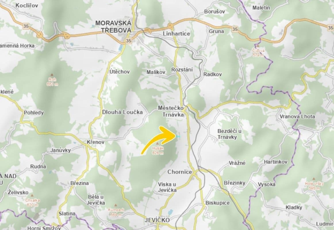 Prodej pozemku 8.467 m², Městečko Trnávka, Pardubický kraj Prodej pozemku 8.467 m², Městečko Trnávka, Pardubický kraj