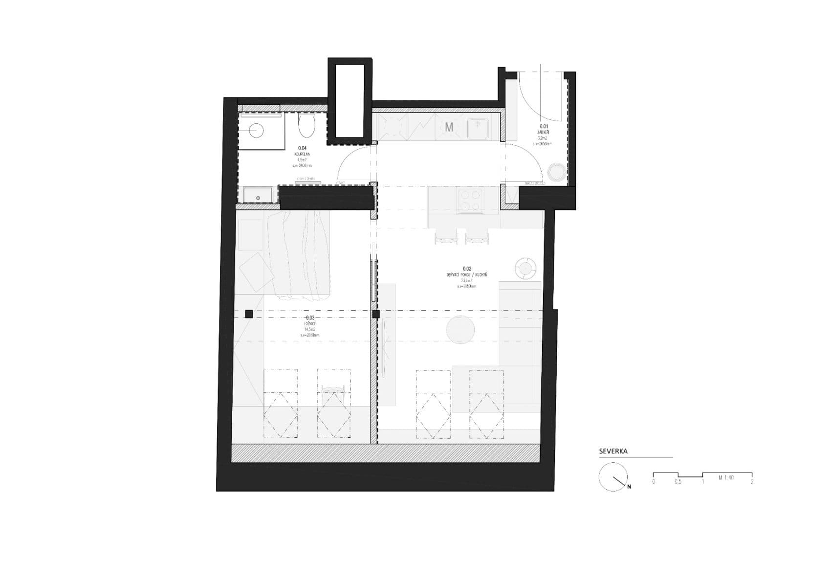 Pronájem bytu 2+kk 45 m², Horní, Praha, Praha Pronájem bytu 2+kk 45 m², Horní, Praha, Praha