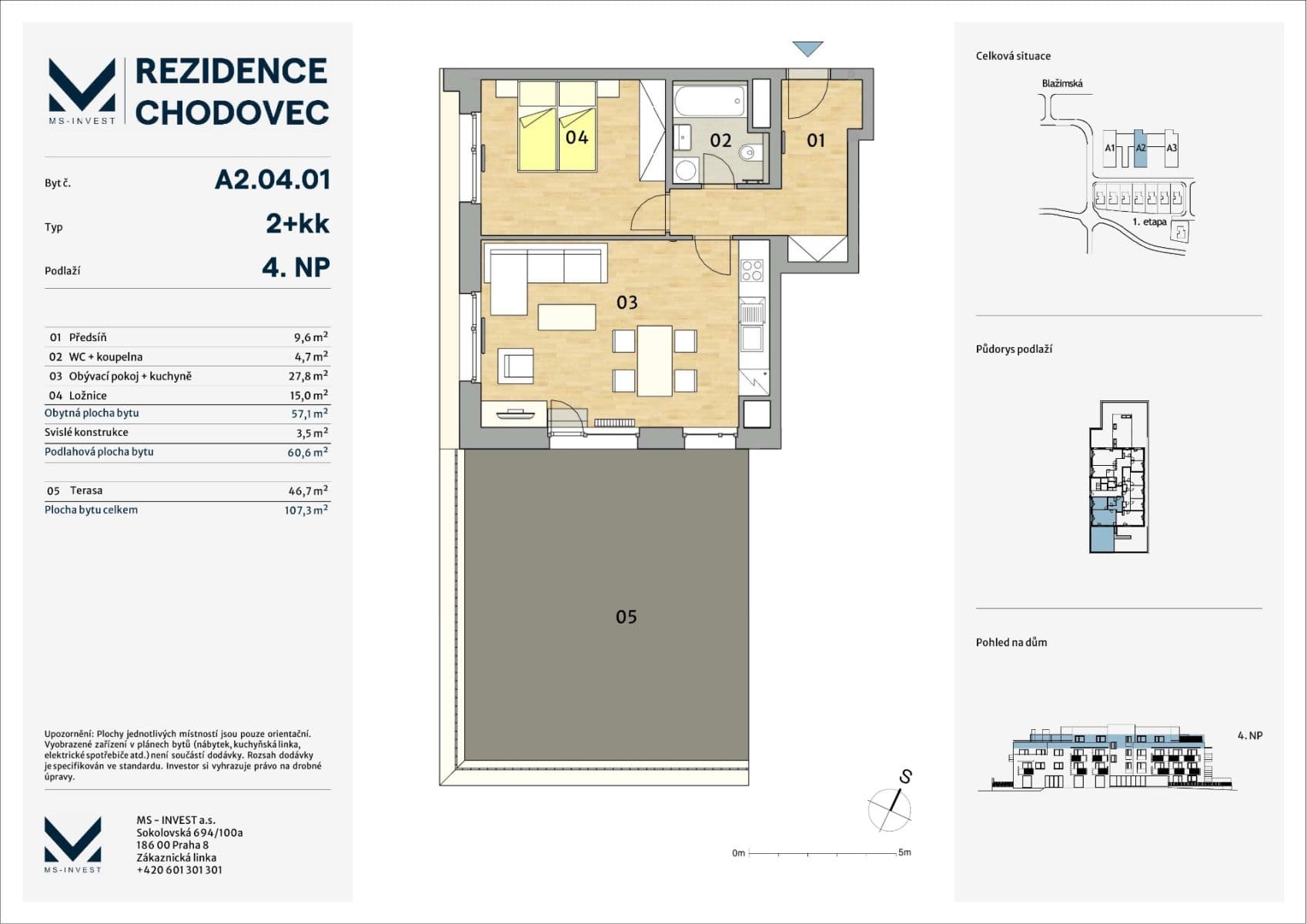 Prodej bytu 2+kk 107 m², Nebřenická, Praha, Praha Prodej bytu 2+kk 107 m², Nebřenická, Praha, Praha