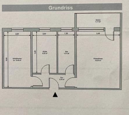 Pronájem bytu 2+1 45 m², Greifswald, Mecklenburg-Vorpommern Pronájem bytu 2+1 45 m², Greifswald, Mecklenburg-Vorpommern