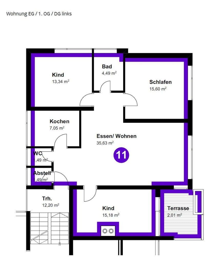 Pronájem bytu 4+kk 95 m², Lottstetten, Bádensko-Württembersko Pronájem bytu 4+kk 95 m², Lottstetten, Bádensko-Württembersko