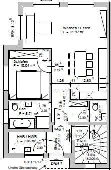 Pronájem bytu 2+1 60 m², Asternweg 31, Fernwald, Hessen Pronájem bytu 2+1 60 m², Asternweg 31, Fernwald, Hessen