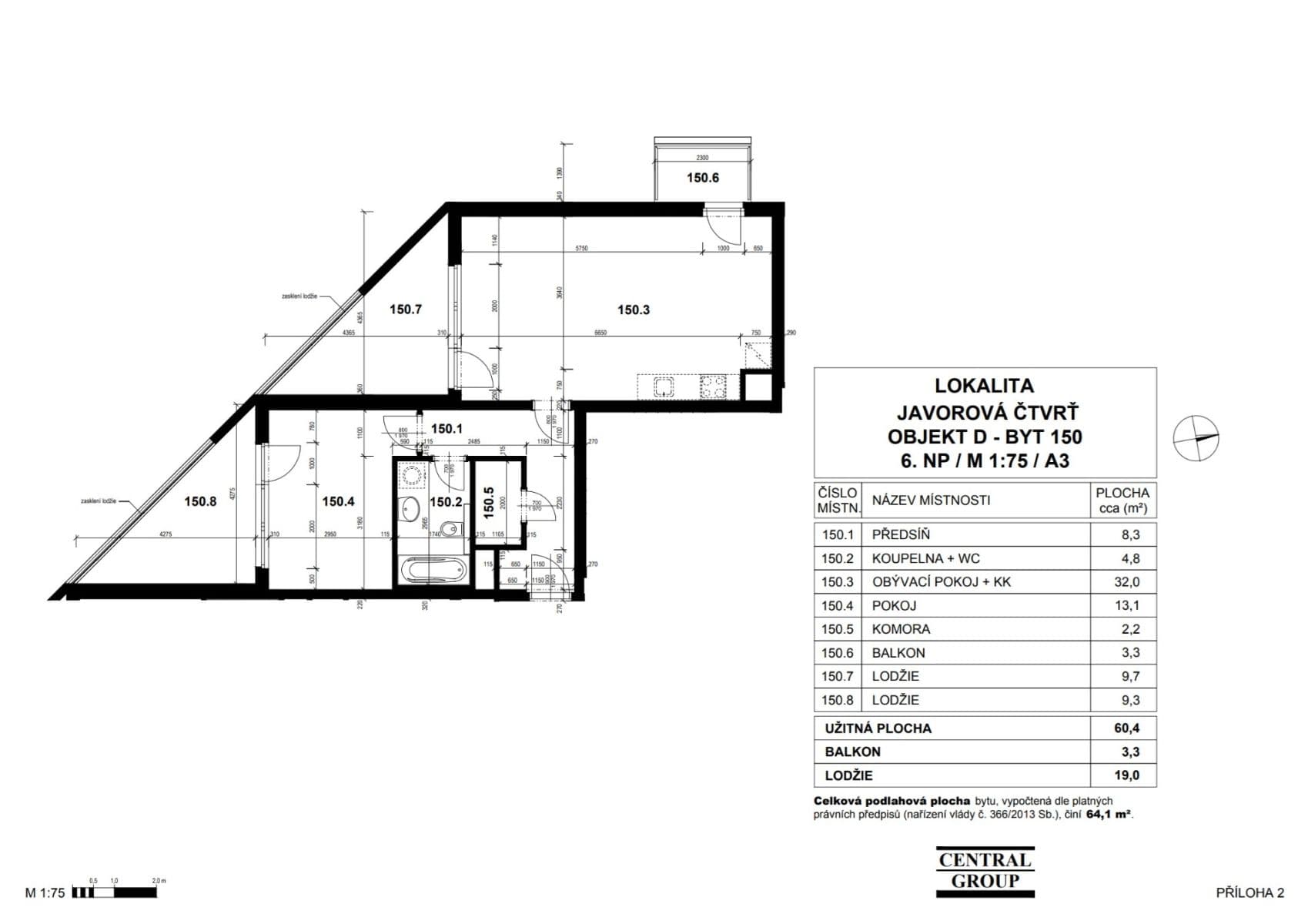 Prodej bytu 2+kk 64 m², Mantovská, Praha, Praha Prodej bytu 2+kk 64 m², Mantovská, Praha, Praha