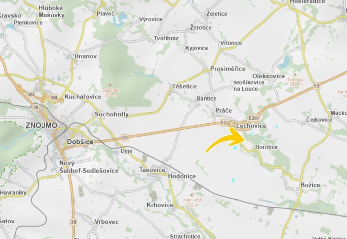 Prodej pozemku 3.547 m², Borotice, Jihomoravský kraj Prodej pozemku 3.547 m², Borotice, Jihomoravský kraj
