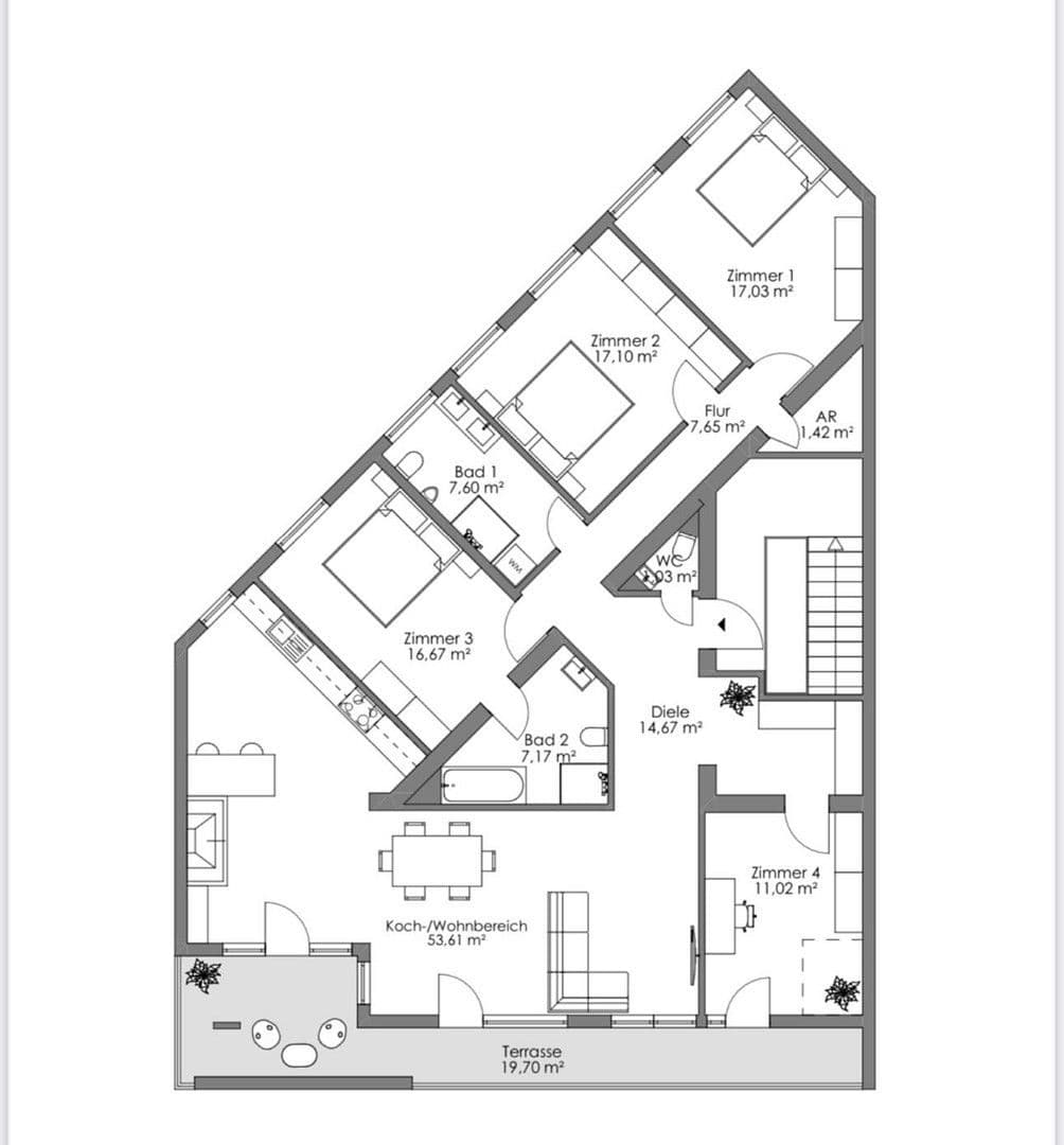 Prodej bytu 5+1 165 m², Düsseldorf, Severní Porýní-Vestfálsko Prodej bytu 5+1 165 m², Düsseldorf, Severní Porýní-Vestfálsko