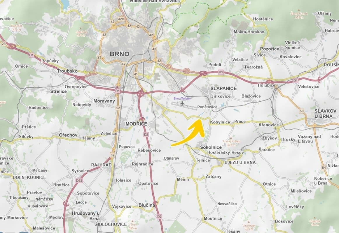 Prodej pozemku 2.002 m², Šlapanice, Jihomoravský kraj Prodej pozemku 2.002 m², Šlapanice, Jihomoravský kraj