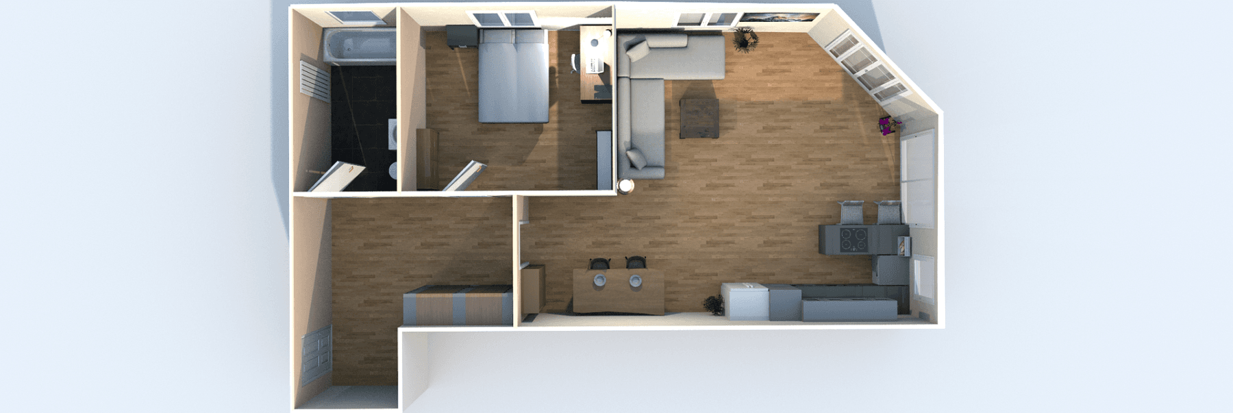 Pronájem bytu 2+1 66 m², Dresdner Straße 71a, Coswig, Sasko Pronájem bytu 2+1 66 m², Dresdner Straße 71a, Coswig, Sasko