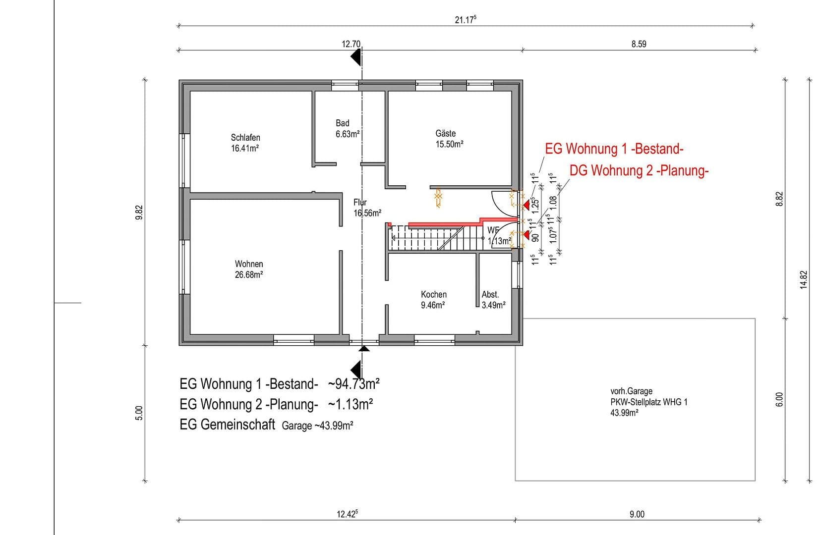 Pronájem bytu 3+1 95 m², Norderdorf 13, Behrendorf, Šlesvicko-Holštýnsko Pronájem bytu 3+1 95 m², Norderdorf 13, Behrendorf, Šlesvicko-Holštýnsko