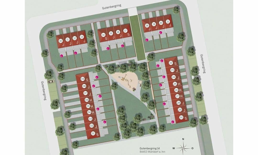 Prodej domu 100 m², pozemek 92 m², Mühldorf, Bavorsko Prodej domu 100 m², pozemek 92 m², Mühldorf, Bavorsko