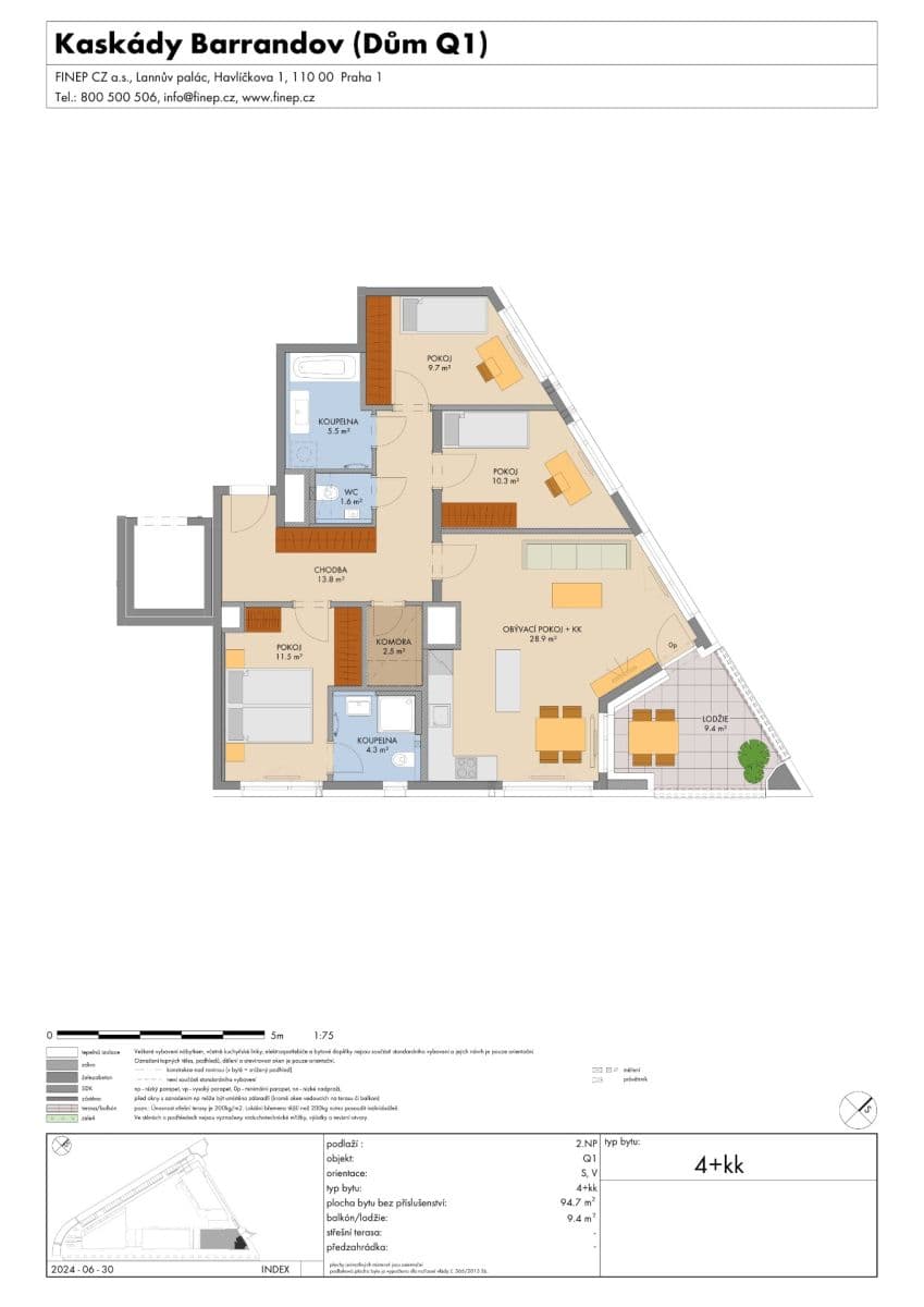 Prodej bytu 4+kk 105 m², Gollové, Praha, Praha Prodej bytu 4+kk 105 m², Gollové, Praha, Praha