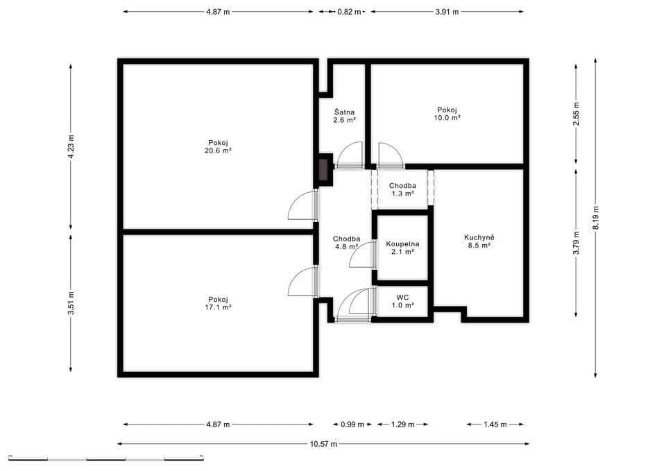 Prodej bytu 3+1 73 m², Růžová, Kyjov, Jihomoravský kraj Prodej bytu 3+1 73 m², Růžová, Kyjov, Jihomoravský kraj