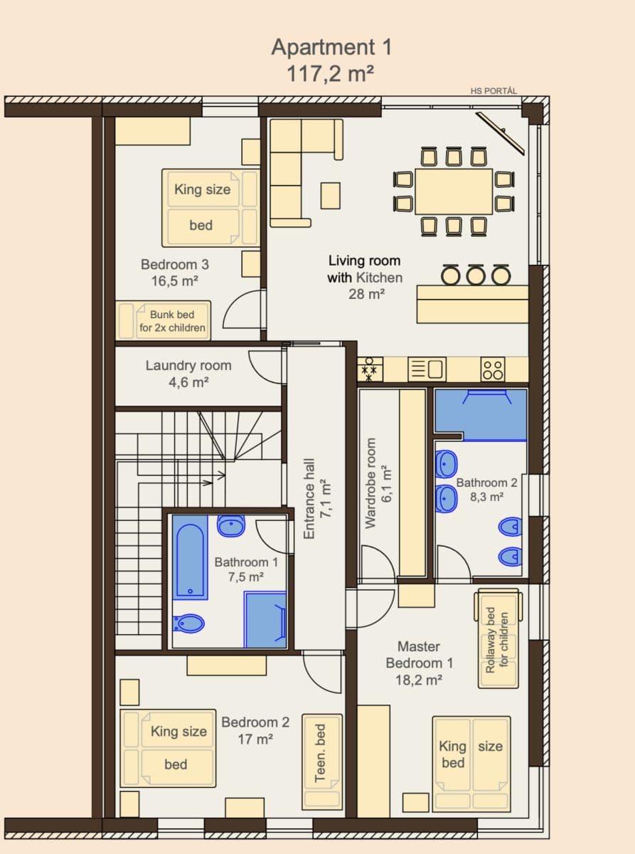 Pronájem bytu 117 m², Do Chuchle, Praha, Praha Pronájem bytu 117 m², Do Chuchle, Praha, Praha