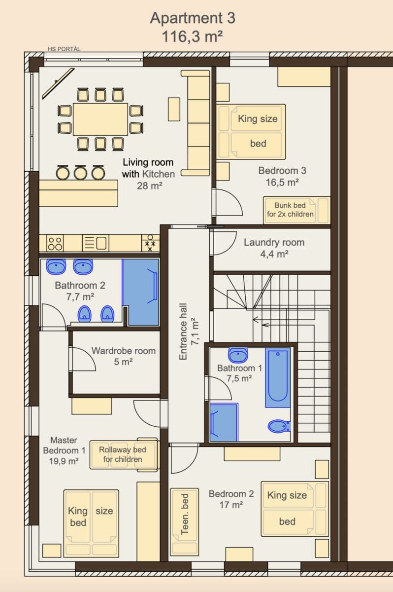 Pronájem bytu 116 m², Do Chuchle, Praha, Praha Pronájem bytu 116 m², Do Chuchle, Praha, Praha