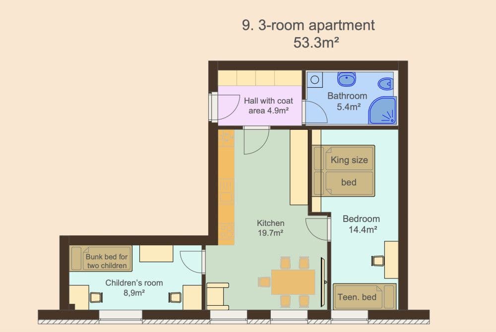 Pronájem bytu 53 m², Zbraslavská, Praha, Praha Pronájem bytu 53 m², Zbraslavská, Praha, Praha