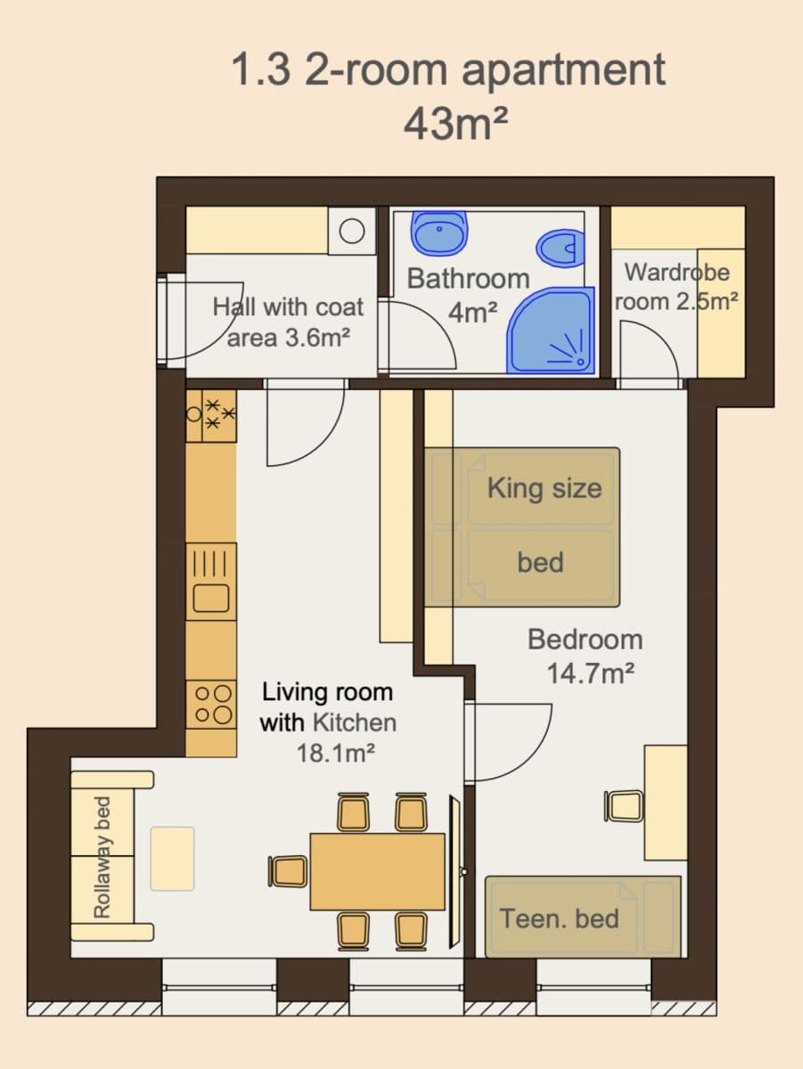 Pronájem bytu 43 m², Zbraslavská, Praha, Praha Pronájem bytu 43 m², Zbraslavská, Praha, Praha
