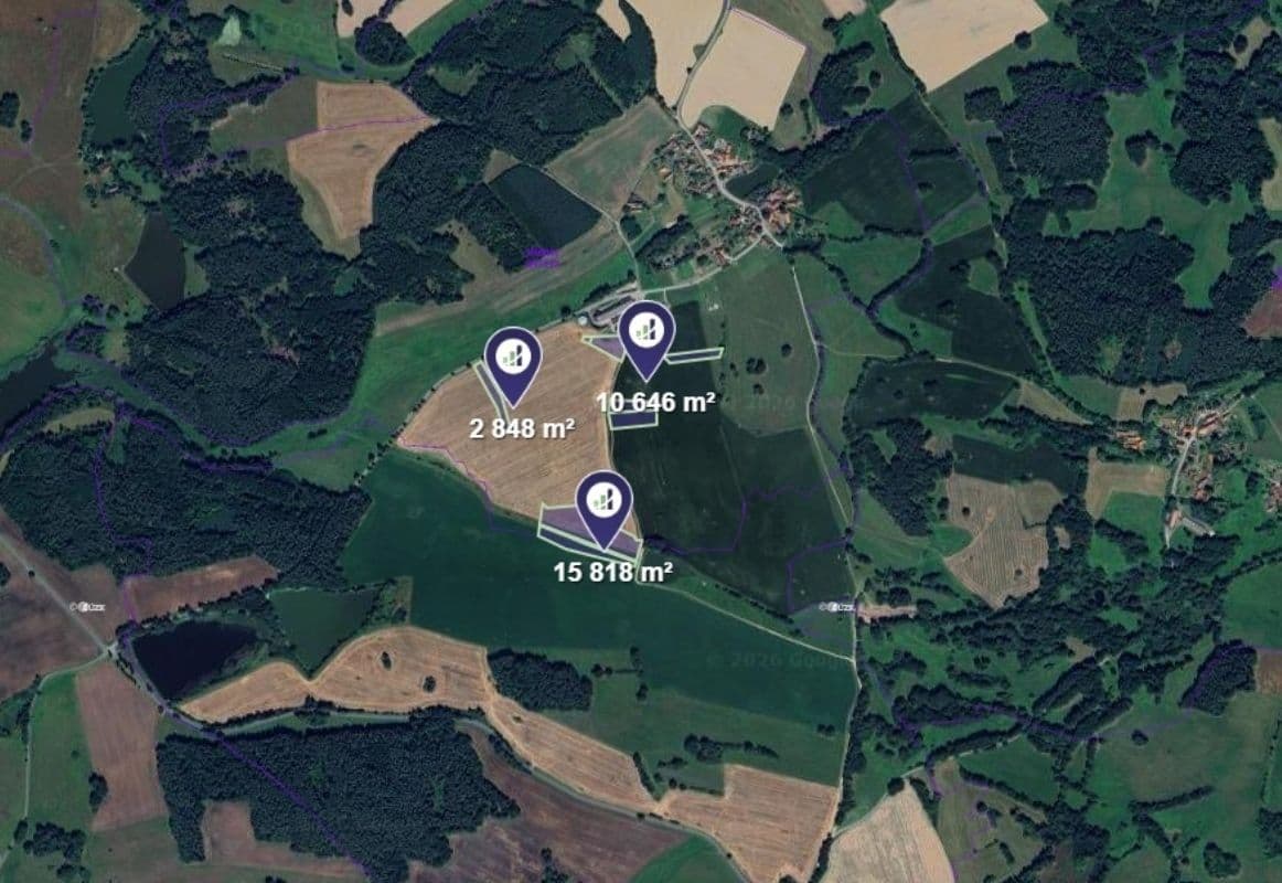 Prodej pozemku 10.992 m², Hrazany, Jihočeský kraj Prodej pozemku 10.992 m², Hrazany, Jihočeský kraj