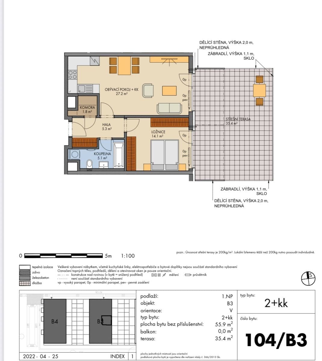Pronájem bytu 2+kk 56 m², Čakovická, Praha, Praha Pronájem bytu 2+kk 56 m², Čakovická, Praha, Praha