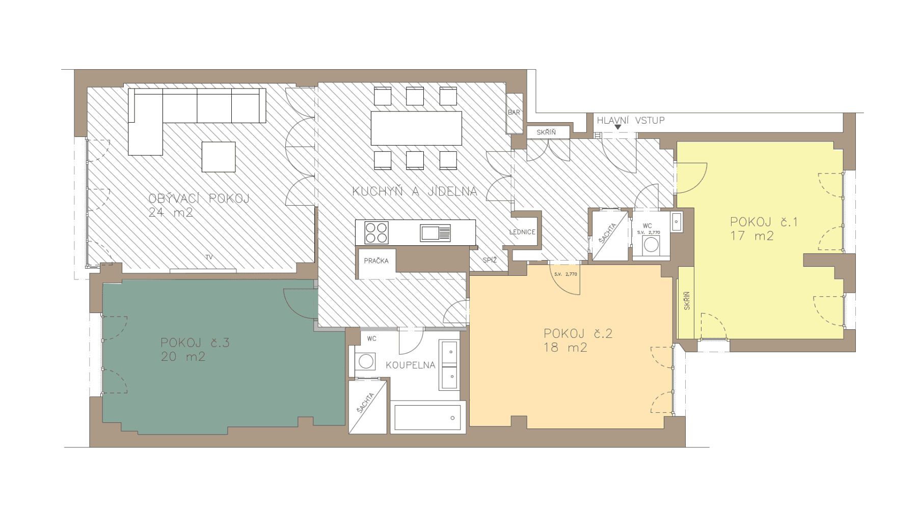 Pronájem bytu 5+kk 110 m², Hálkova, Praha, Praha Pronájem bytu 5+kk 110 m², Hálkova, Praha, Praha