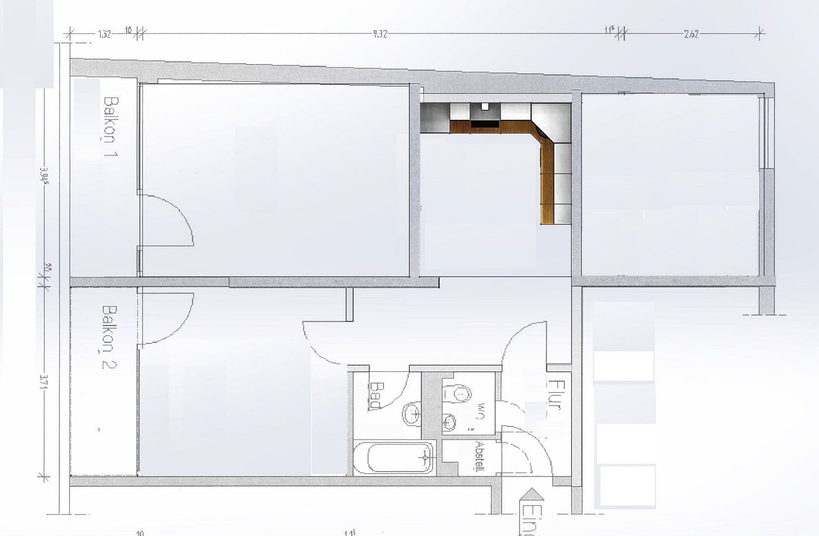 Pronájem bytu 1+1 24 m², Lerchenauer Str. 4, München, Bavorsko Pronájem bytu 1+1 24 m², Lerchenauer Str. 4, München, Bavorsko