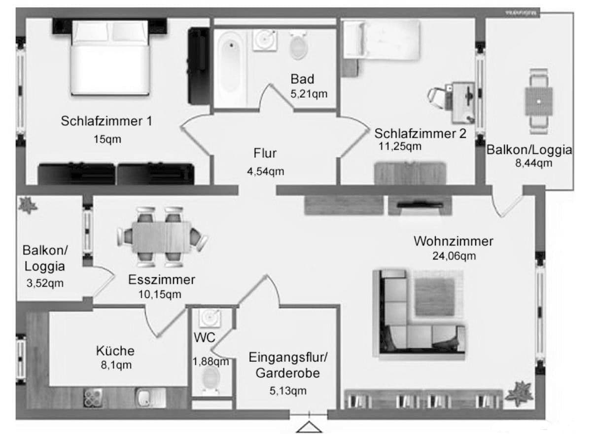 Pronájem bytu 3+kk 91 m², Eppstein, Hessen Pronájem bytu 3+kk 91 m², Eppstein, Hessen
