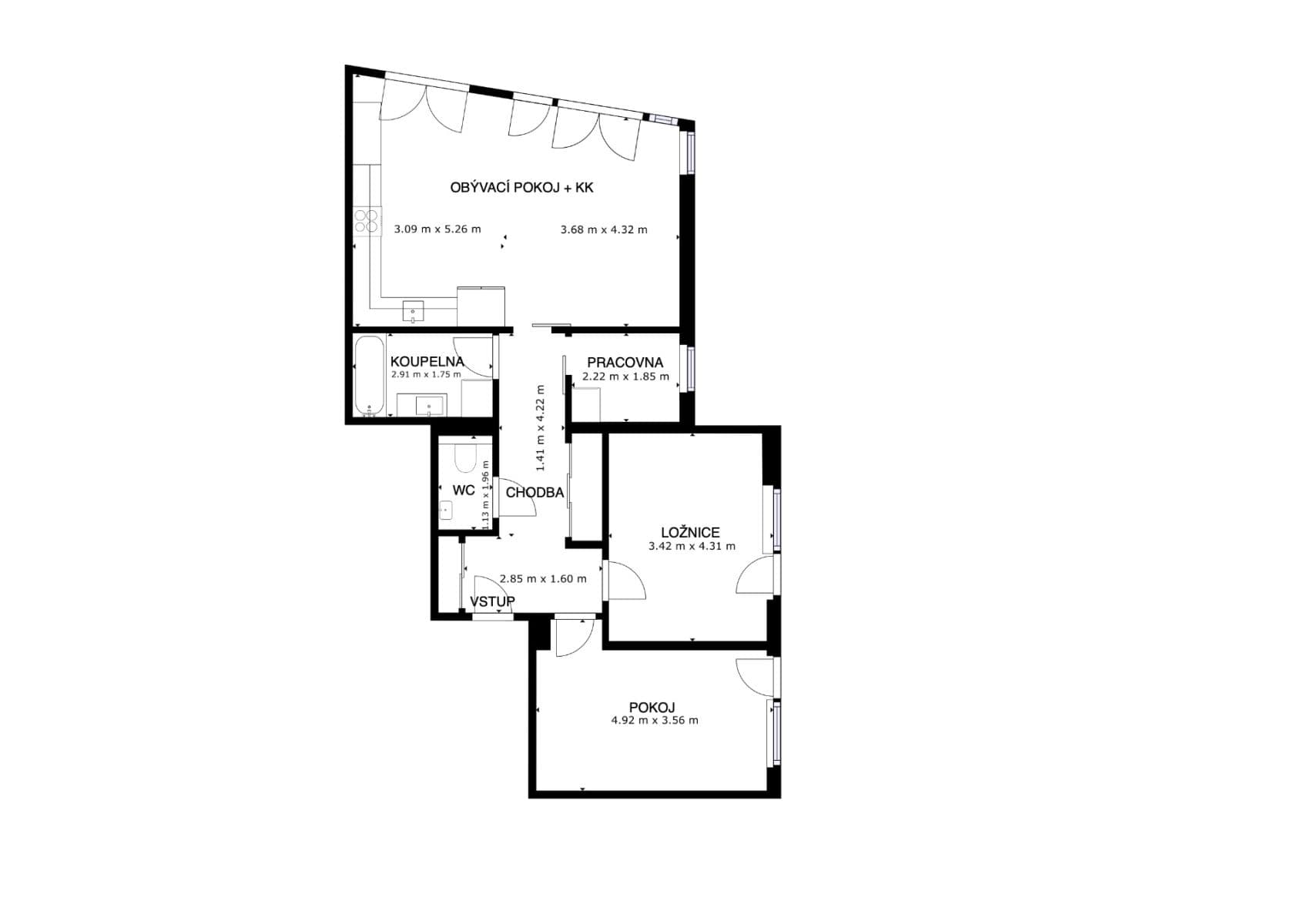 Prodej bytu 3+kk 92 m², Pýchavková, Praha, Praha Prodej bytu 3+kk 92 m², Pýchavková, Praha, Praha