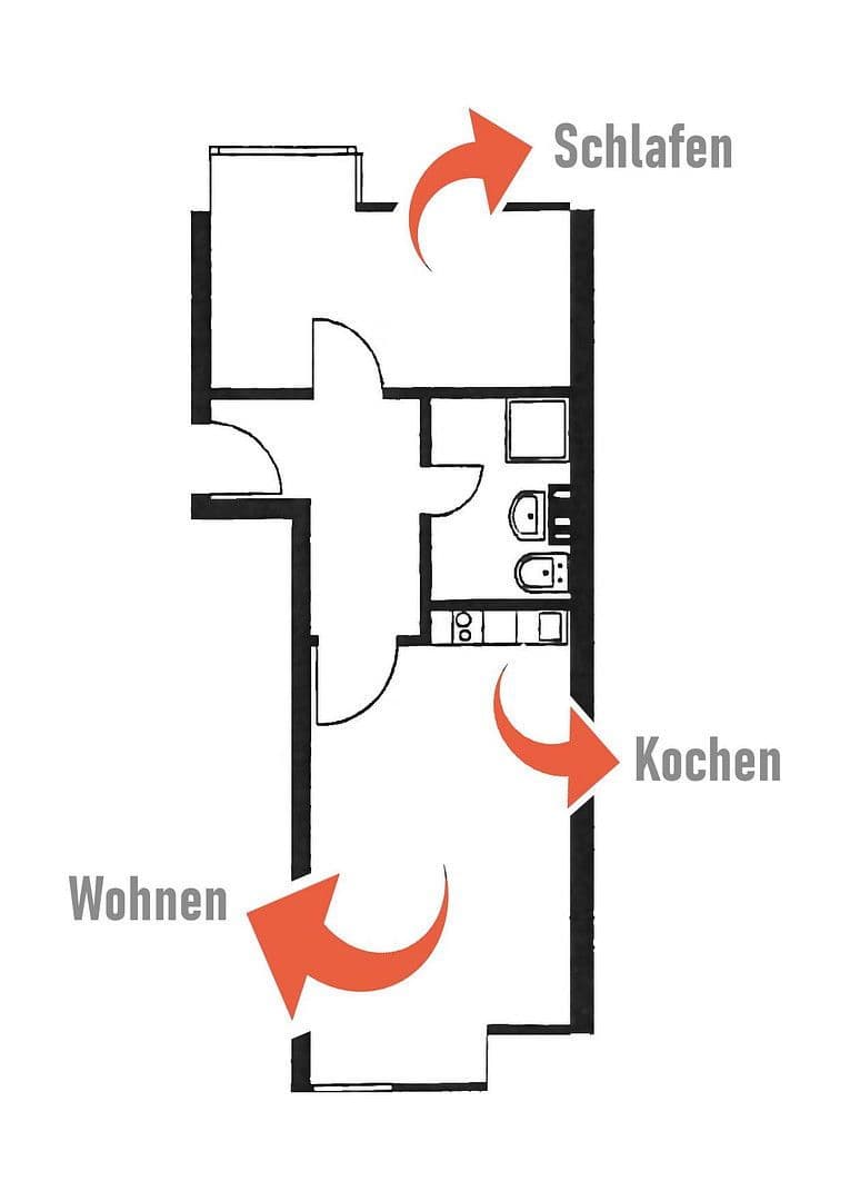 Pronájem bytu 2+1 36 m², Hamm, Severní Porýní-Vestfálsko Pronájem bytu 2+1 36 m², Hamm, Severní Porýní-Vestfálsko