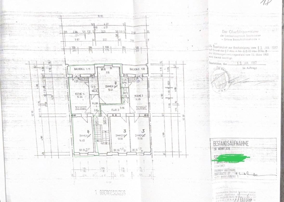 Pronájem bytu 3+1 53 m², Saarbrücken, Země Sársko Pronájem bytu 3+1 53 m², Saarbrücken, Země Sársko