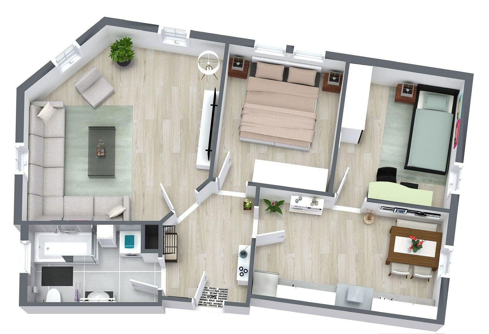 Pronájem bytu 3+1 62 m², Luise-Zietz-Straße 2, Cvikov, Sasko Pronájem bytu 3+1 62 m², Luise-Zietz-Straße 2, Cvikov, Sasko