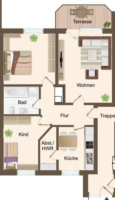 Pronájem bytu 3+1 76 m², Von Braunstraße 8, Diepholz, Dolní Sasko Pronájem bytu 3+1 76 m², Von Braunstraße 8, Diepholz, Dolní Sasko