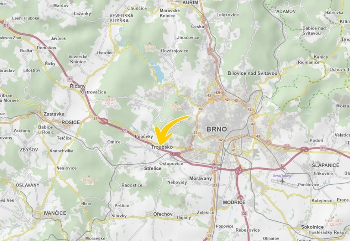 Prodej pozemku 1.274 m², Brno, Jihomoravský kraj Prodej pozemku 1.274 m², Brno, Jihomoravský kraj