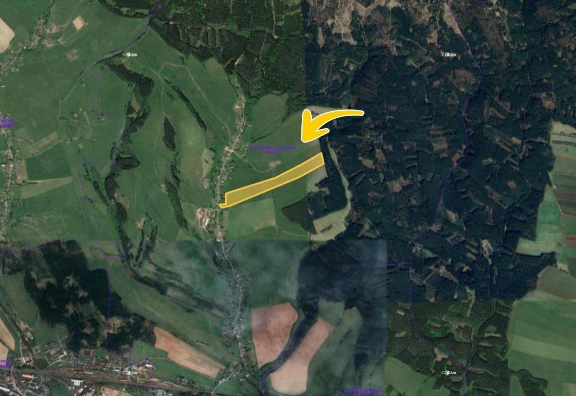 Prodej pozemku 105.371 m², Meziměstí, Královéhradecký kraj Prodej pozemku 105.371 m², Meziměstí, Královéhradecký kraj