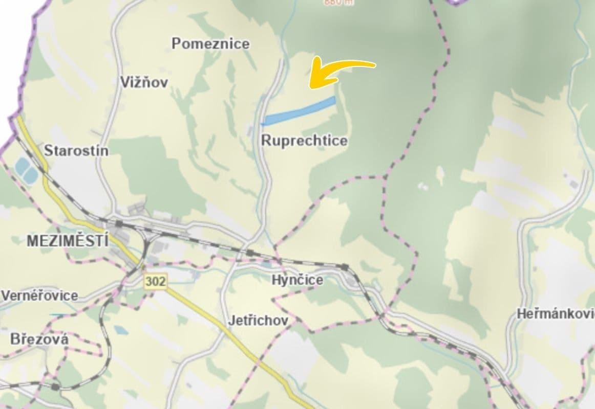 Prodej pozemku 105.371 m², Meziměstí, Královéhradecký kraj Prodej pozemku 105.371 m², Meziměstí, Královéhradecký kraj