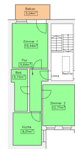 Pronájem bytu 2+1 52 m², Neue Straße 13, Magdbeurg, Sasko-Anhaltsko Pronájem bytu 2+1 52 m², Neue Straße 13, Magdbeurg, Sasko-Anhaltsko