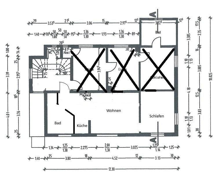 Pronájem bytu 2+1 44 m², Mudersbach, Porýní-Falc Pronájem bytu 2+1 44 m², Mudersbach, Porýní-Falc