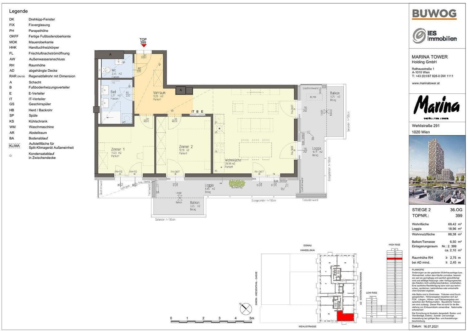 Pronájem bytu 3+1 70 m², Wehlistraße 291/2/399, Wien, Wien Pronájem bytu 3+1 70 m², Wehlistraße 291/2/399, Wien, Wien