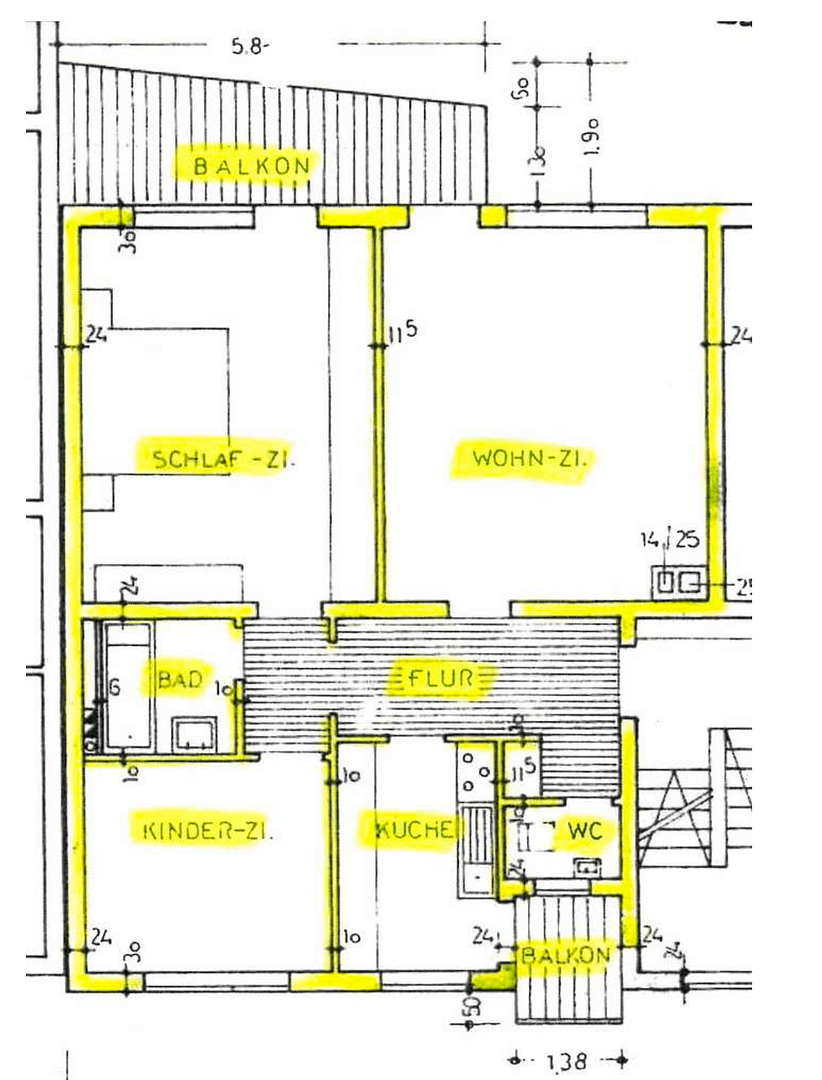 Pronájem bytu 3+1 76 m², Stuttgart, Bádensko-Württembersko Pronájem bytu 3+1 76 m², Stuttgart, Bádensko-Württembersko
