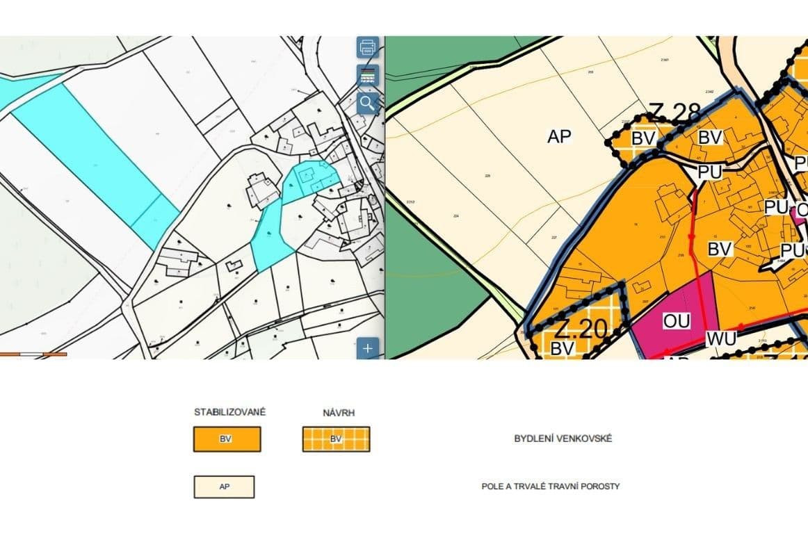 Prodej pozemku 438 m², Hrazany, Jihočeský kraj Prodej pozemku 438 m², Hrazany, Jihočeský kraj