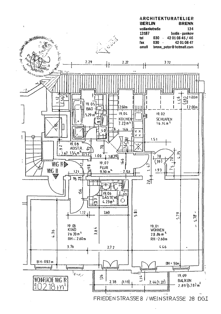 Prodej bytu 3+1 102 m², Friedenstr 8, Berlin, Berlín Prodej bytu 3+1 102 m², Friedenstr 8, Berlin, Berlín