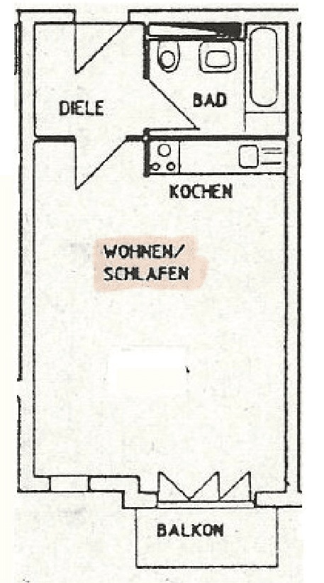 Pronájem bytu 1+1 36 m², Alte Gärtnerei 8, Leipzig, Sasko Pronájem bytu 1+1 36 m², Alte Gärtnerei 8, Leipzig, Sasko