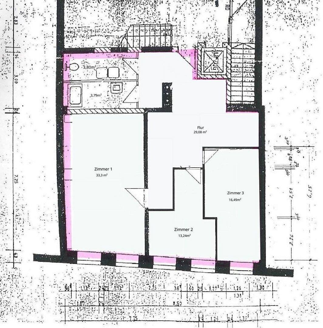 Pronájem bytu 3+1 98 m², Altstadt 107, Landshut, Bavorsko Pronájem bytu 3+1 98 m², Altstadt 107, Landshut, Bavorsko